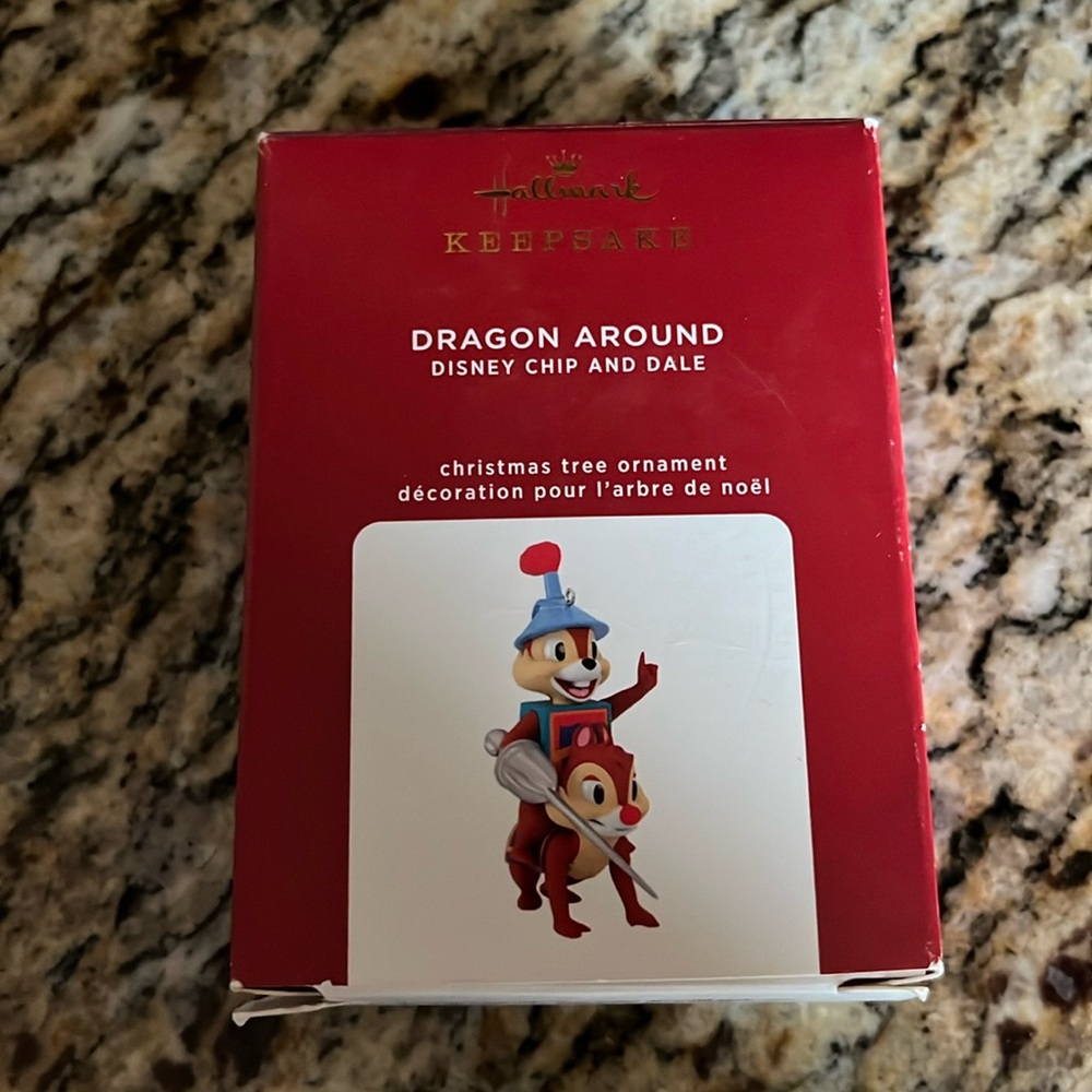 Hallmark Disney chip and dale dragon ornament